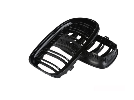 BMW 3 SERISI E90 2008-2011 M3 BOBREK (CIFT CIZGI PANJUR) PIANO BLACK - Görsel 3